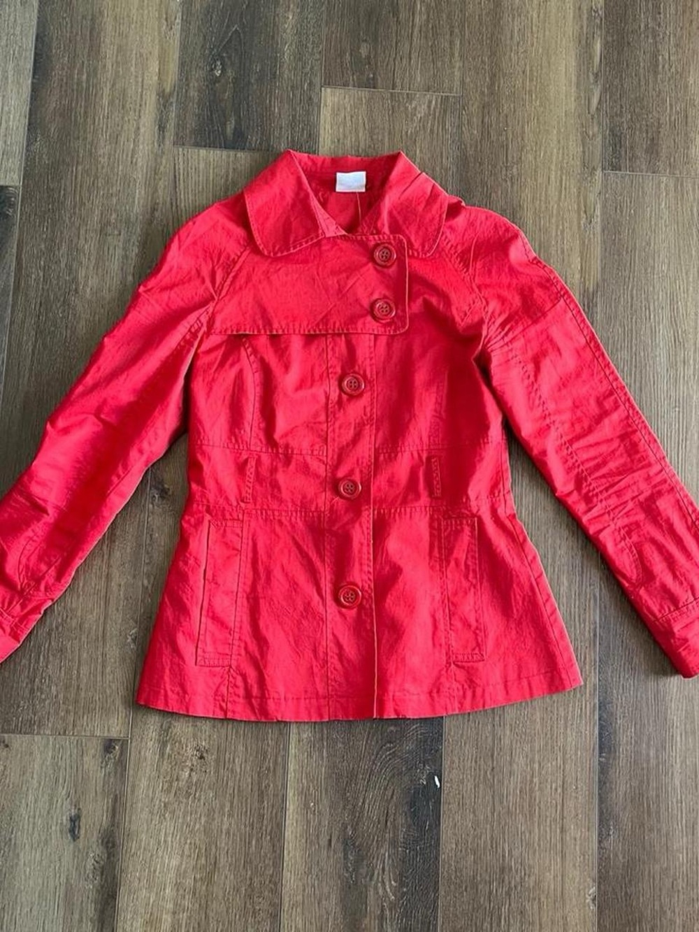 Vintage Zara TRF cotton short trench jacket